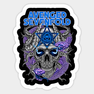 AVENGED POISON SKULL Sticker